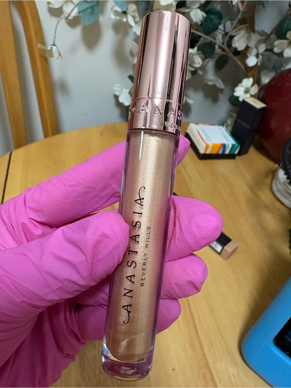 Anastasia Beverly Hills Lip Gloss In HONEY KISS, Full Sz 0.15oz, BNIB, AUTHENTIC